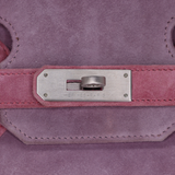 Hermès 35cm Birkin Doblis Pink/Lilac Suede Brushed Palladium Hardware