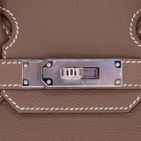 Hermès 29cm Shoulder Light Birkin Etoupe Palladium Hardware