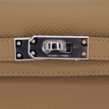 Hermès Kelly II Sellier Mini Poussiere Epsom Leather Palladium Hardware