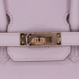 Hermès 25cm Birkin Sellier HSS Mauve Pale/Gris Perle Epsom Leather Rose Gold Hardware