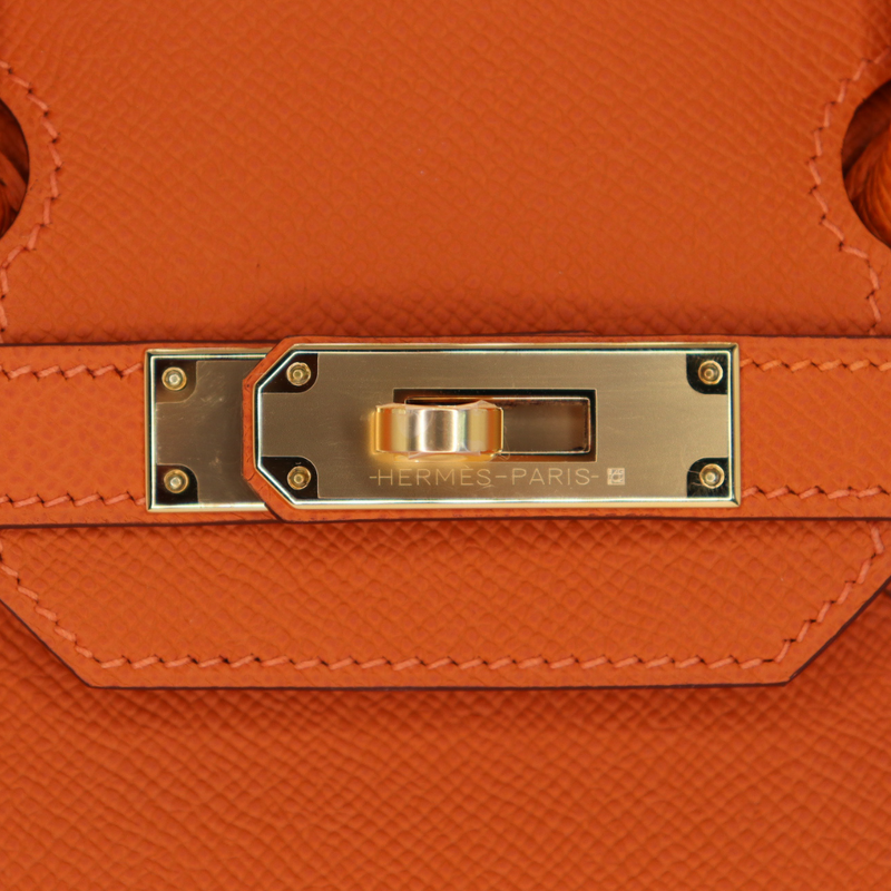 Hermès 30cm Birkin Orange Epsom Leather Gold Hardware