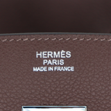 Hermès 29cm Birkin Shoulder Light Moka Evercolor Leather Palladium Hardware