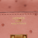 Hermès 25cm Birkin Terre Cuite Ostrich Gold Hardware