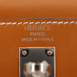 Hermès 25cm Kelly Sellier Naturel Sable Butler Leather Palladium Hardware