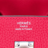 Hermès 25cm Birkin Rose Mexico Togo Leather Palladium Hardware