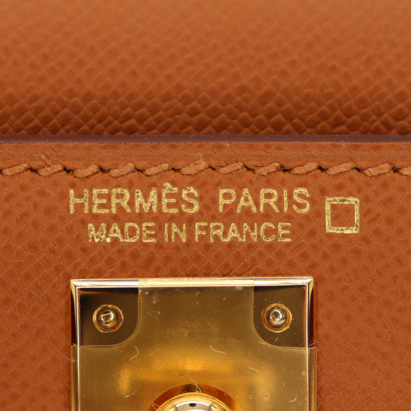 Hermès Kelly II Sellier Mini Touch Gold/Miel Madam Leather/Shiny Alligator Gold Hardware