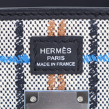 Hermès 29cm Birkin Shoulder Embroidered Canvas/Swift Ecru Leather Palladium Hardware