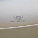 Hermès Kelly Pochette Silver Metallic Swift Leather Palladium Hardware