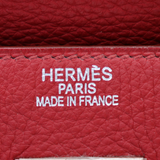 Hermès 50cm HAC Rouge Vif Togo Leather Palladium Hardware