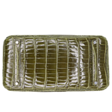 Hermès 35cm Birkin Vert Olive Shiny Porosus Crocodile Diamond Hardware