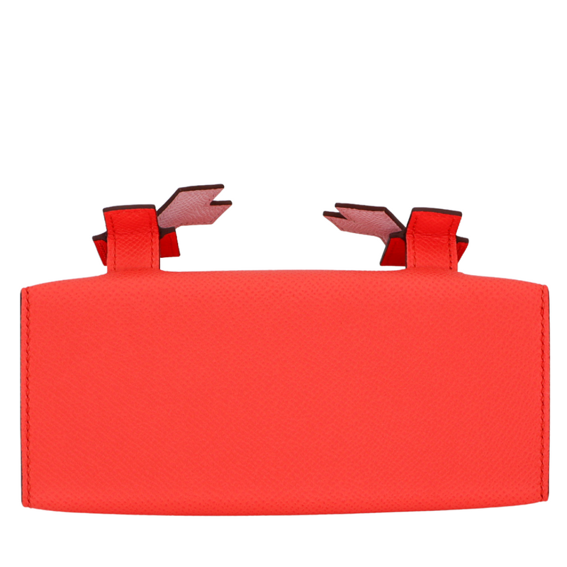 Hermès Kelly Doll Picto Rose Mexico Epsom Leather Palladium Hardware