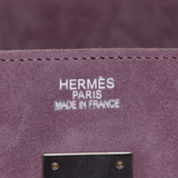 Hermès 35cm Birkin Doblis Pink/Lilac Suede Brushed Palladium Hardware