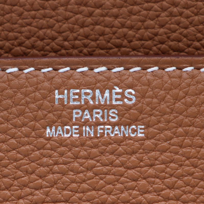 Hermès 50cm HAC Gold Togo Leather Palladium Hardware