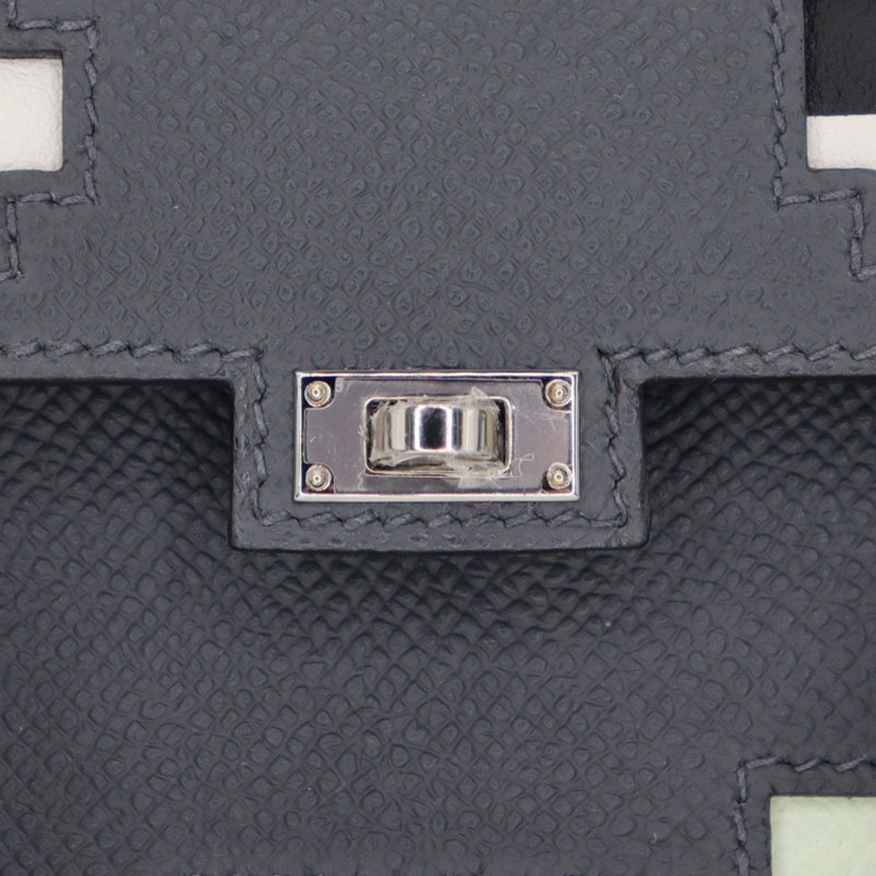 Hermès Kelly Doll Picto Gris Misty Epsom Leather Palladium Hardware