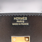 Hermès 25cm Birkin Sellier Black Box Calf Leather Gold Hardware