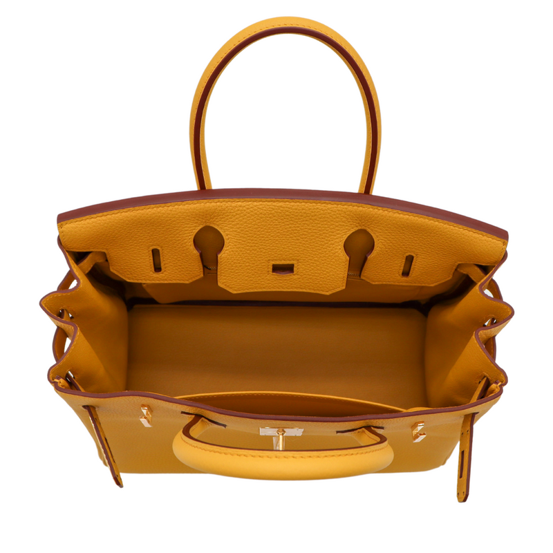 Hermès 30cm Birkin Ambre Togo Leather Gold Hardware