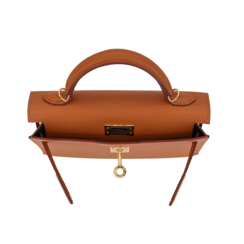 Hermès Kelly II Sellier Mini HSS Gold/Black Epsom Leather Gold Hardware