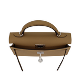 Hermès Kelly II Sellier Mini Poussiere Epsom Leather Palladium Hardware