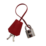 Hermès 50cm HAC Rouge Vif Togo Leather Palladium Hardware