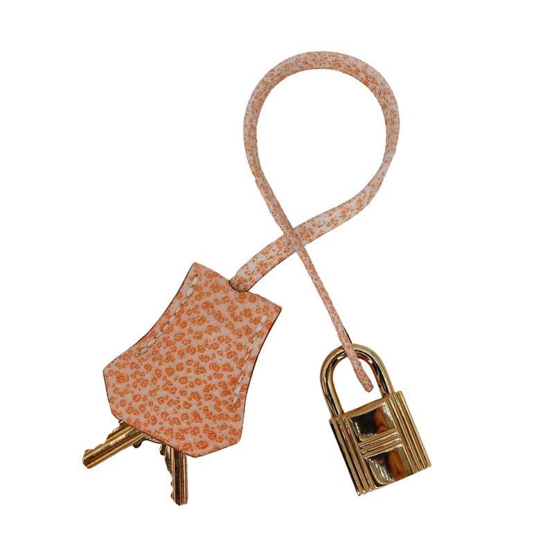 Hermès 30cm Birkin Orange Dalmatian Buffalo Leather Gold Hardware