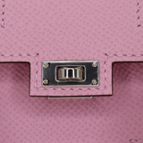 Hermès Kelly Doll Picto Mauve Sylvestre Epsom Leather Palladium Hardware