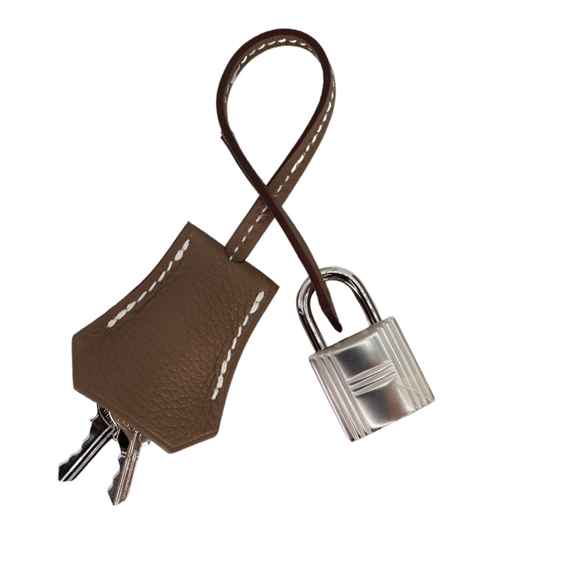 Hermès 29cm Shoulder Light Birkin Etoupe Palladium Hardware