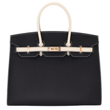 Hermès 35cm Birkin HSS Sellier Black/Craie Epsom Leather Rose Gold Hardware