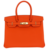 Hermès 30cm Birkin Orange Poppy Epsom Leather Gold Hardware