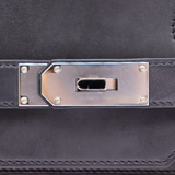 Hermès 40cm HAC Cargo Black (Noir) Toile/Evercalf Leather Palladium Hardware