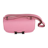 Herm�s 18cm Constance Bubblegum Epsom Leather Palladium Hardware