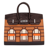 Herm�s 20cm Birkin Sellier Faubourg House Day Palladium Hardware