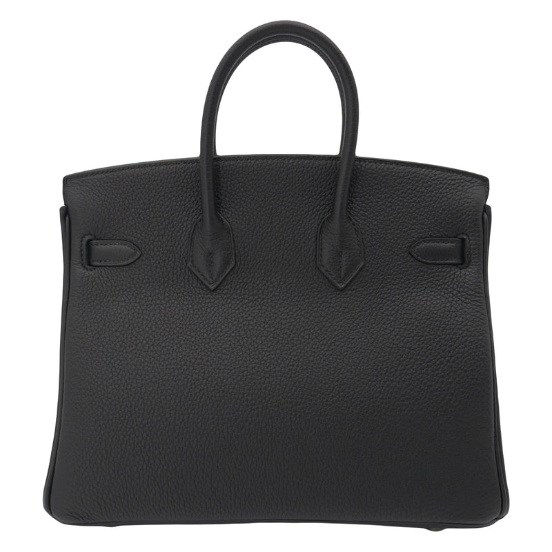 Herm�s 25cm Birkin Black Togo Leather Palladium Hardware