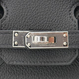 Herm�s 25cm Birkin Black Togo Leather Palladium Hardware