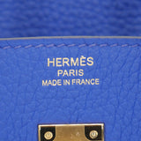 Herm�s 25cm Birkin Bleu Royal Togo Leather Gold Hardware