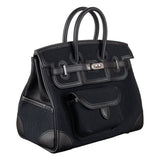 Herm�s 25cm Birkin Cargo Black Palladium Hardware