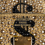 Herm�s 25cm Birkin Customized Gold Moneybags Swarovski Crystal Gold Hardware