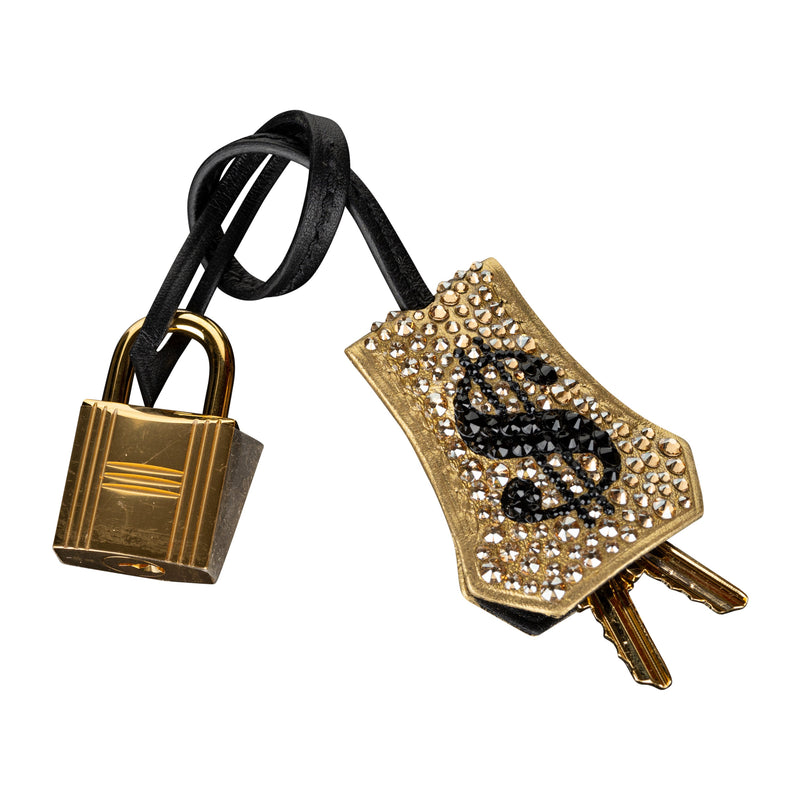 Herm�s 25cm Birkin Customized Gold Moneybags Swarovski Crystal Gold Hardware