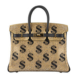 Herm�s 25cm Birkin Customized Gold Moneybags Swarovski Crystal Gold Hardware