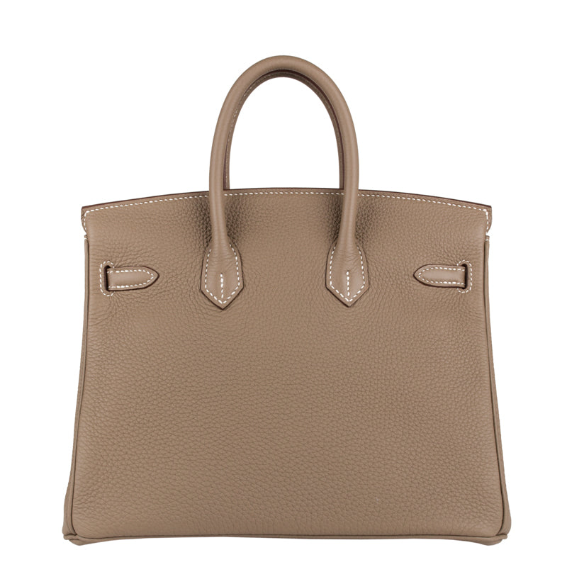 Herm�s 25cm Birkin Etoupe Togo Leather Gold Hardware