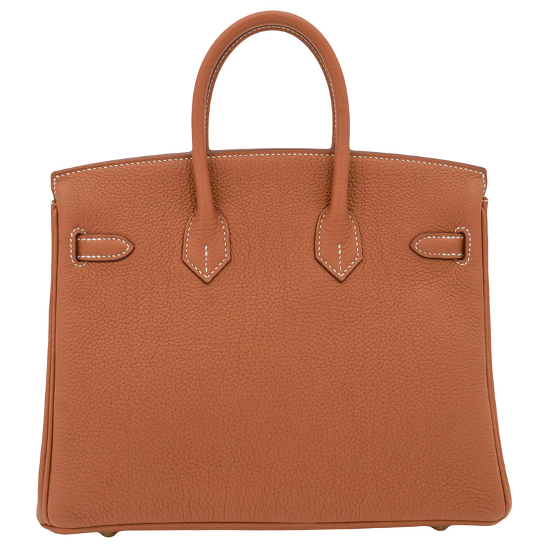 Herm�s 25cm Birkin Gold Togo Leather Gold Hardware