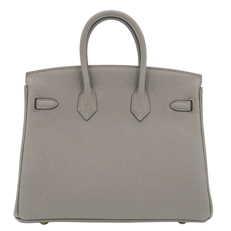 Herm�s 25cm Birkin Gris Meyer Togo Leather Gold Hardware