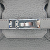 Herm�s 25cm Birkin Gris Meyer Togo Leather Palladium Hardware