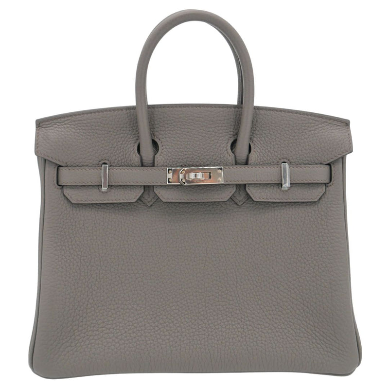 Herm�s 25cm Birkin Gris Meyer Togo Leather Palladium Hardware