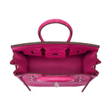 Herm�s 25cm Birkin Rose Shocking Matte Alligator Palladium Hardware