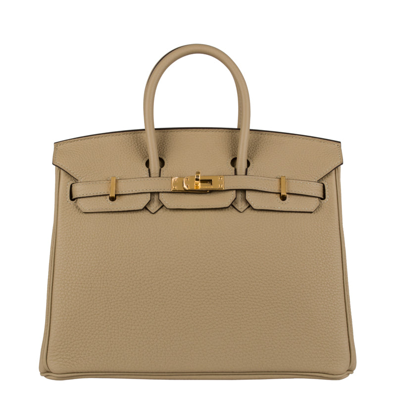 Herm�s 25cm Birkin Trench Togo Leather Gold Hardware