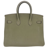 Herm�s 25cm Birkin Vert Olive Togo Leather Gold Hardware