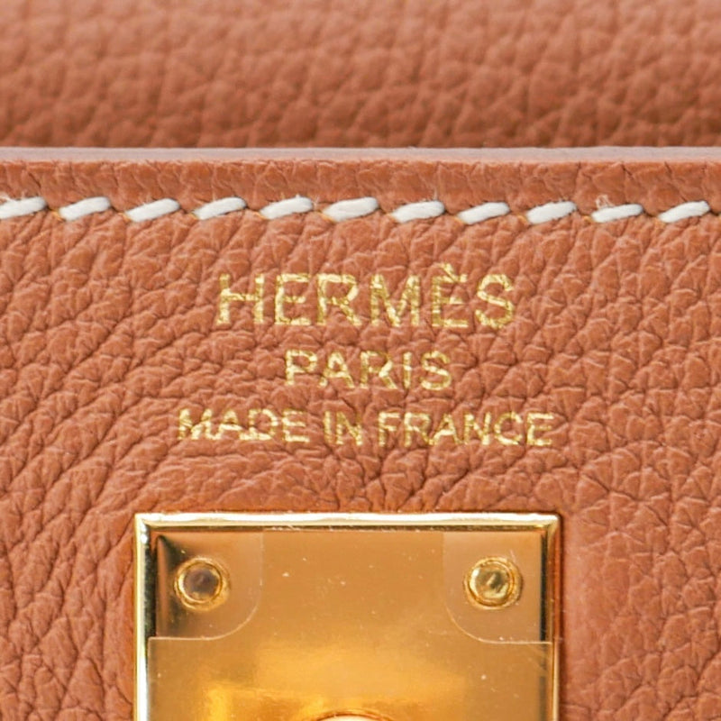 Herm�s 25cm Kelly Retourne Gold Togo Leather Gold Hardware