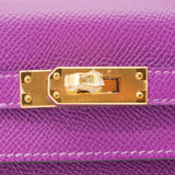 Herm�s 25cm Kelly Sellier Anemone Epsom Leather Gold Hardware