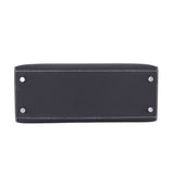 Herm�s 25cm Kelly Sellier HSS Black Ch√®vre Leather Brushed Gold Hardware