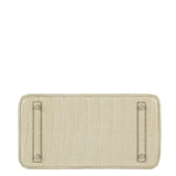 Herm�s 30cm Birkin Beton Matte Alligator Palladium Hardware